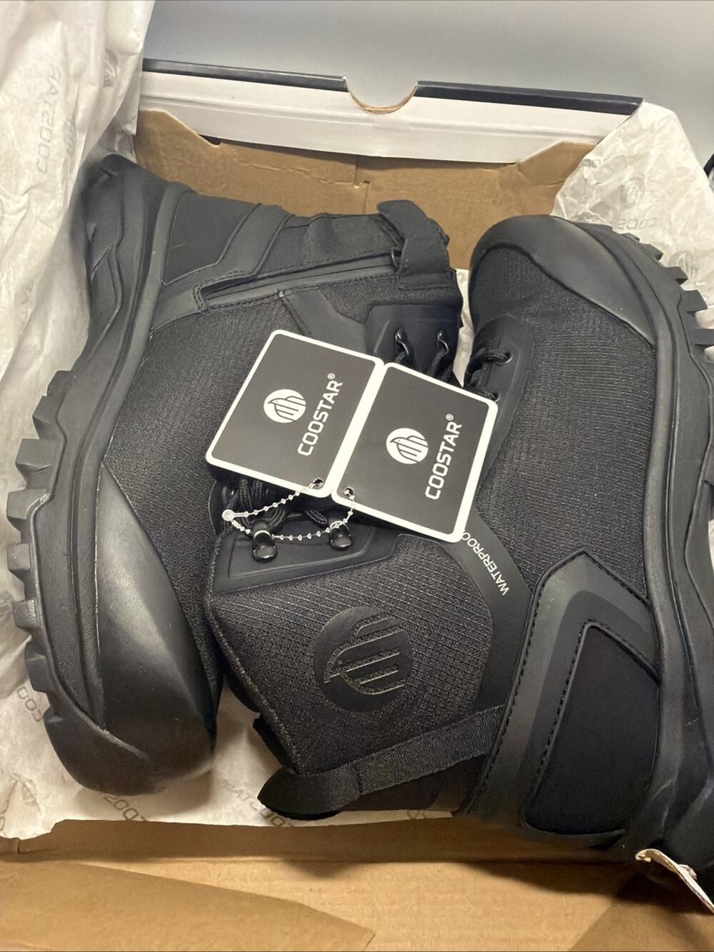 Coostar Tactical Boots for Men Lightweight Military Combat Boot Size10